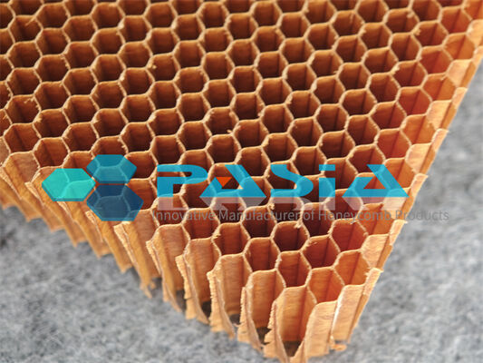 Porcellana High Strength Self Extinguishing Aramid Honeycomb Core With Low Smoke Emission fornitore