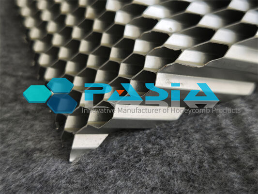 High Specific Surface Area Angled Aluminum Honeycomb Core For Air Purification fornitore