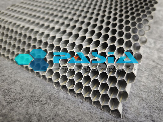 High Specific Surface Area Angled Aluminum Honeycomb Core For Air Purification fornitore